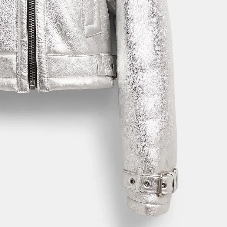 COACH Jackets Women's Silver-3