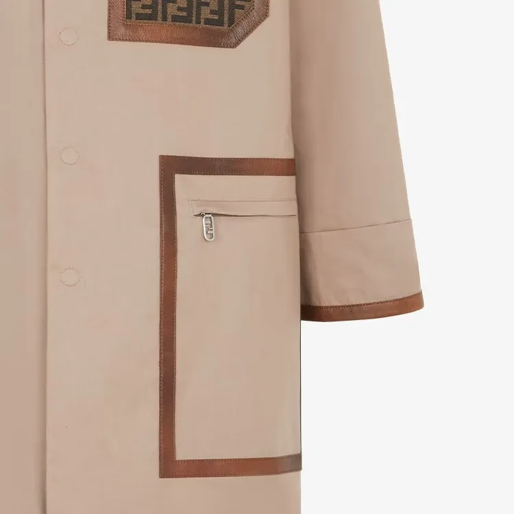 FENDI Button up Mid length Trench Coat-3