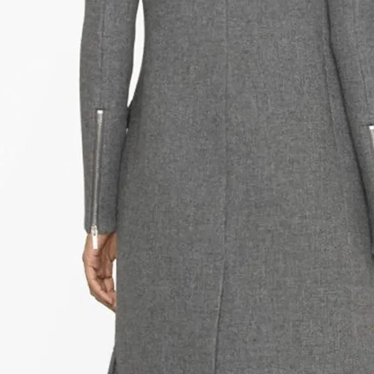 Blumarine Buckle-embellished Wool-blend Coat-4