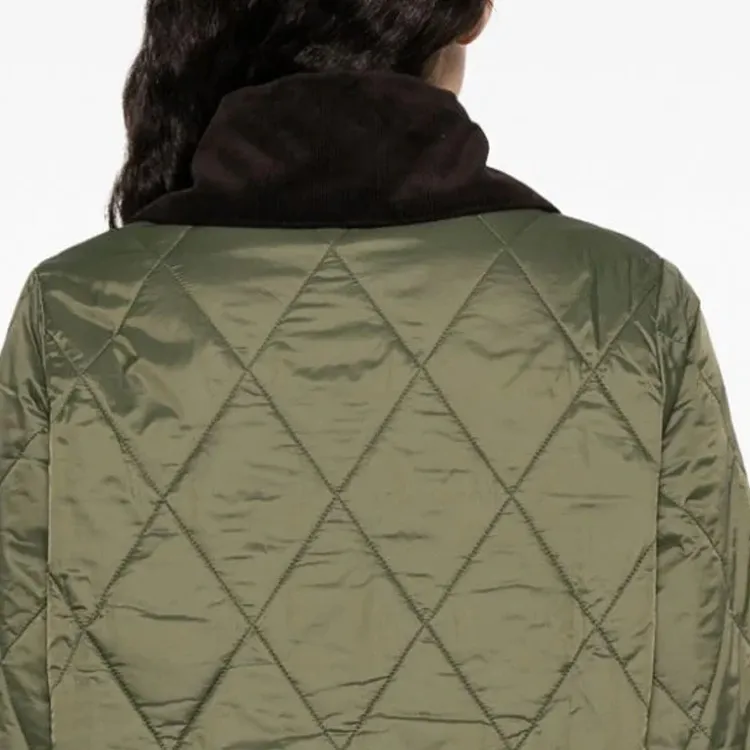 BARBOUR Puffer Jackets Women's Olive Green-5