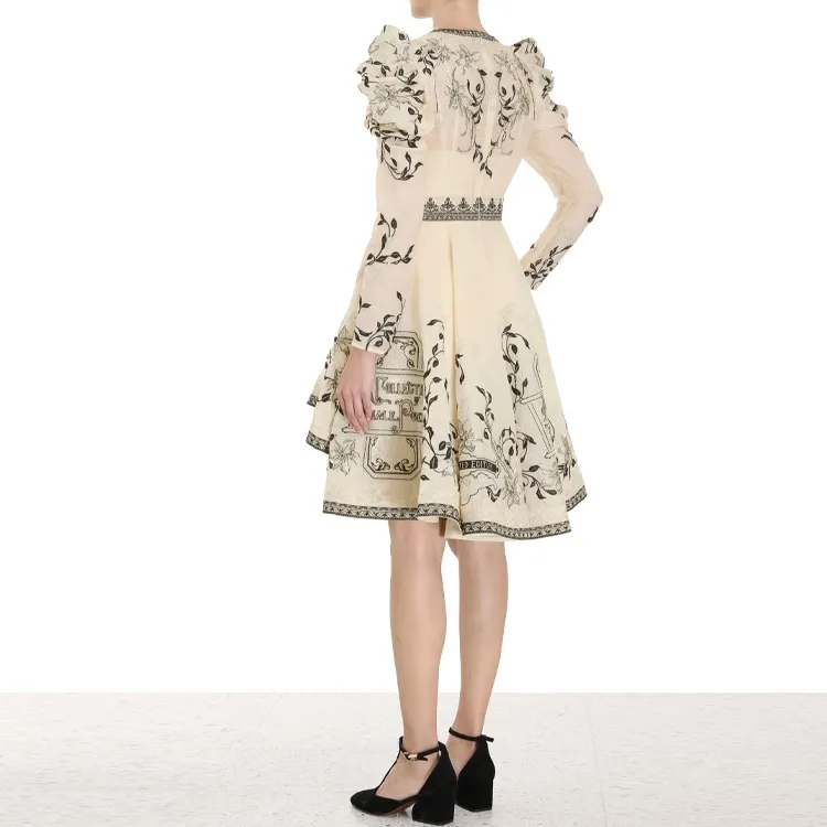 Zimmermann Long-Sleeved Dresses Women's Beige-3