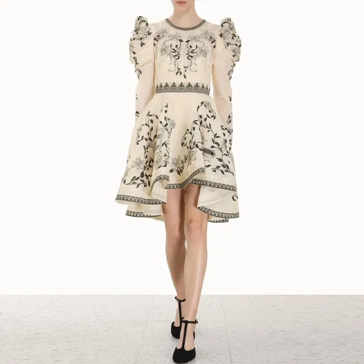 Zimmermann Long-Sleeved Dresses Women's Beige-2