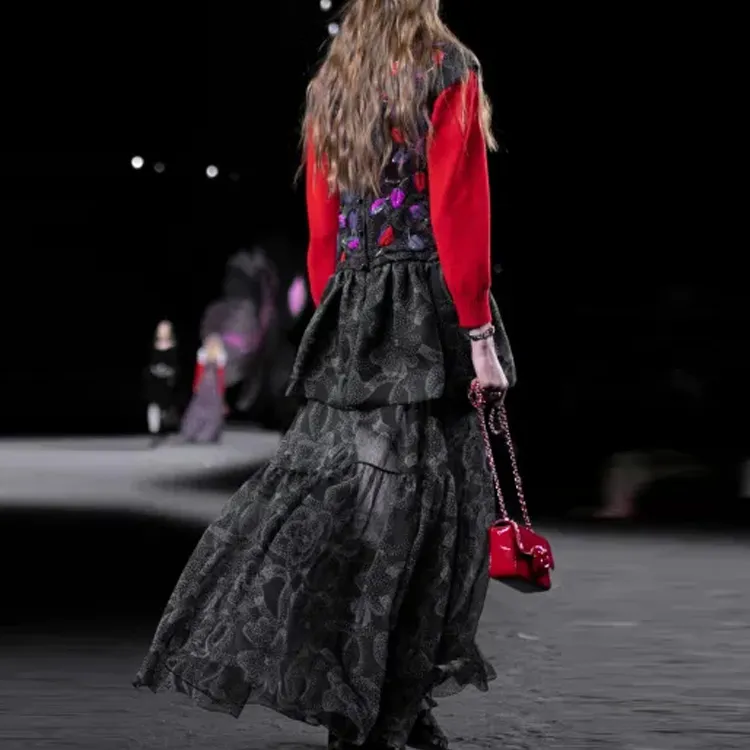 CHANEL FW23 Long-Sleeved Dresses Women's Multicolor-2