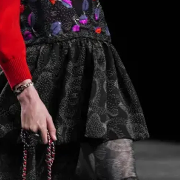 CHANEL FW23 Long-Sleeved Dresses Women's Multicolor-4