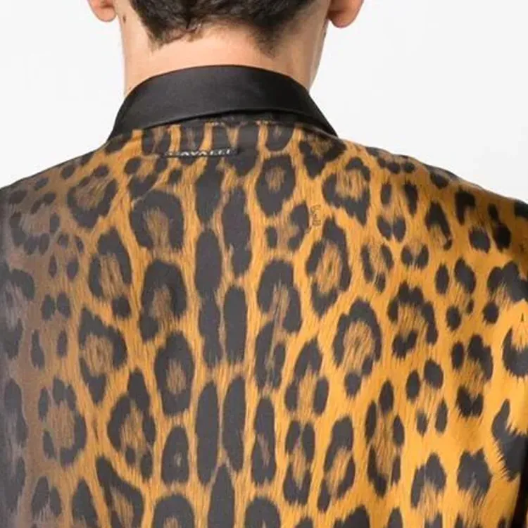 ROBERTO COLLINA Animal Motif Tailored Blazer-5
