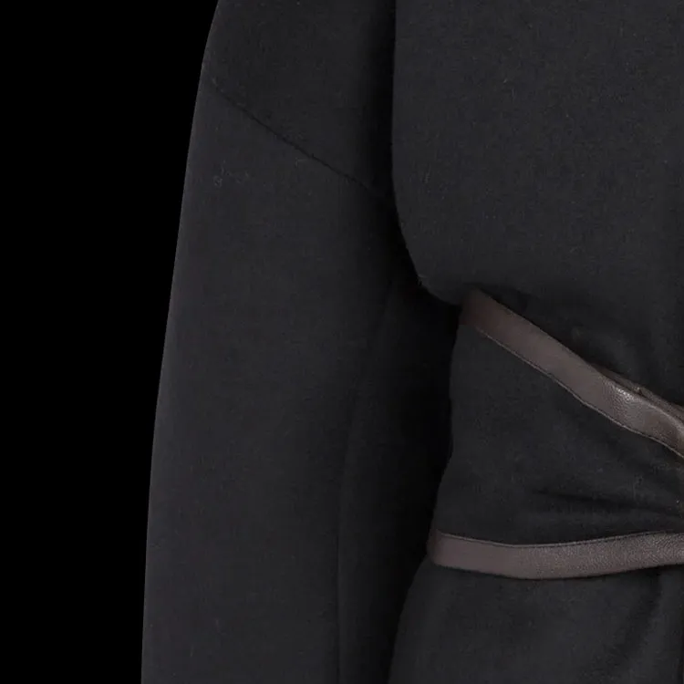 BALMAIN Belted waist Wool Coat-1