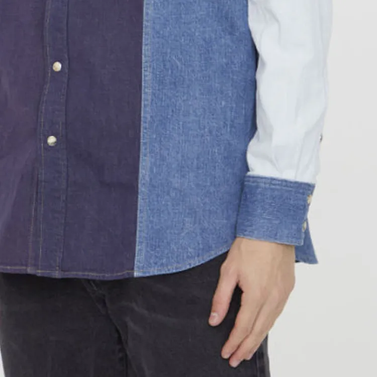 CELINE Western Patchwork Shirt-4