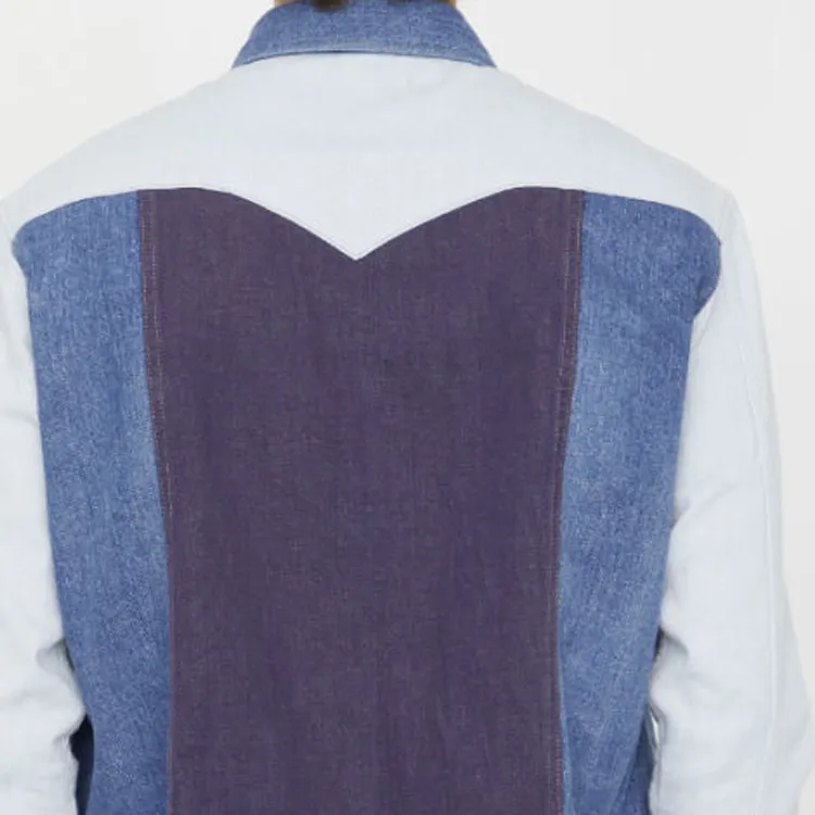 CELINE Western Patchwork Shirt-5