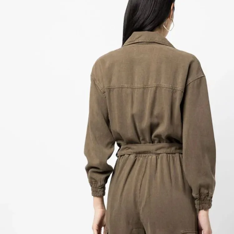 Elisabetta Franchi Logo plaque Belted Jumpsuit-5