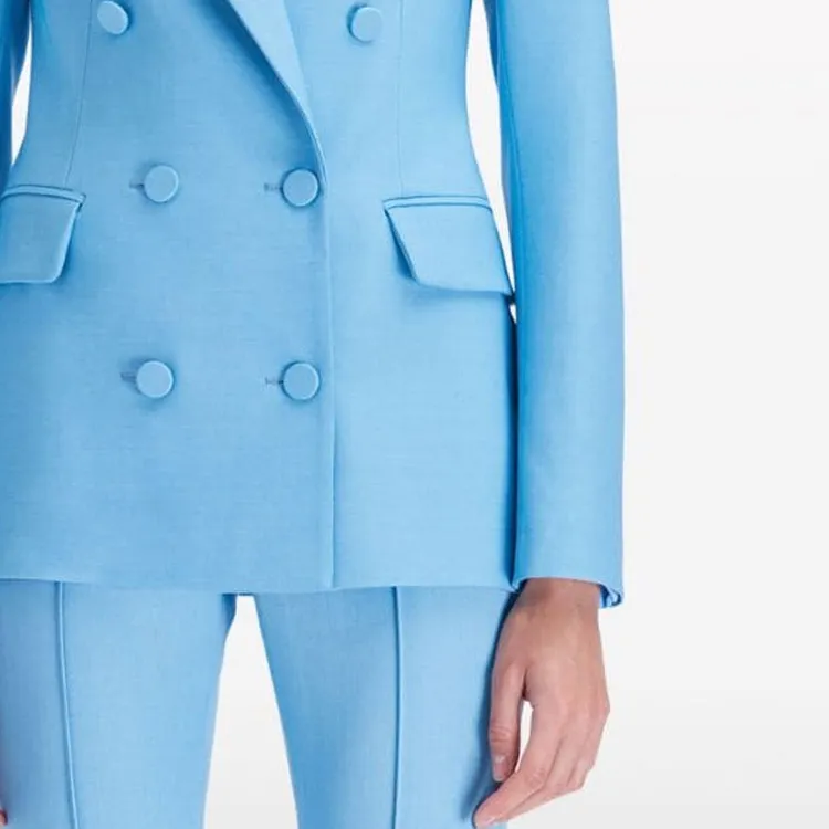 OSCAR DE LA RENTA Double-breasted Wool Jacket-5