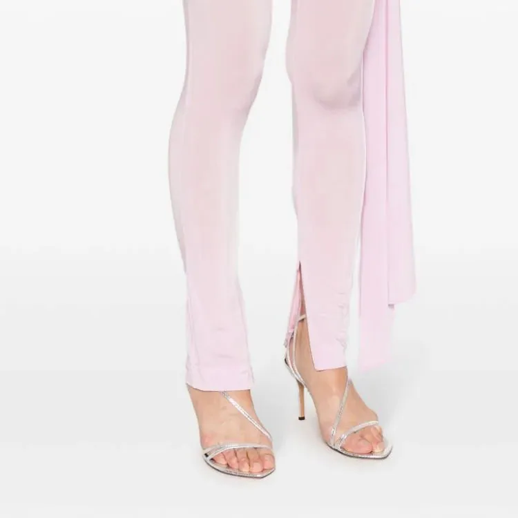 Magda Butrym Sash detail Jersey Leggings-4