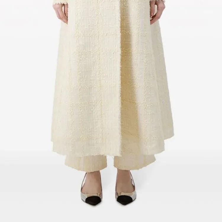 Giambattista Vall Checked Silk tweed Coat-4