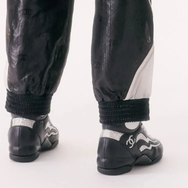 CHANEL Casual Pants Women's Black-2
