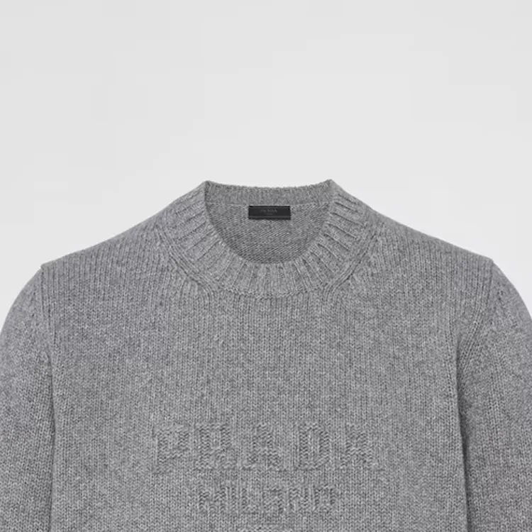 PRADA Logo embroidered Jumper-5