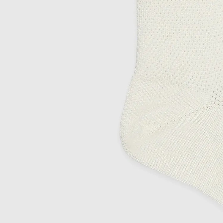 GUCCI Mid Calf Socks Unisex 1 Pack White-4