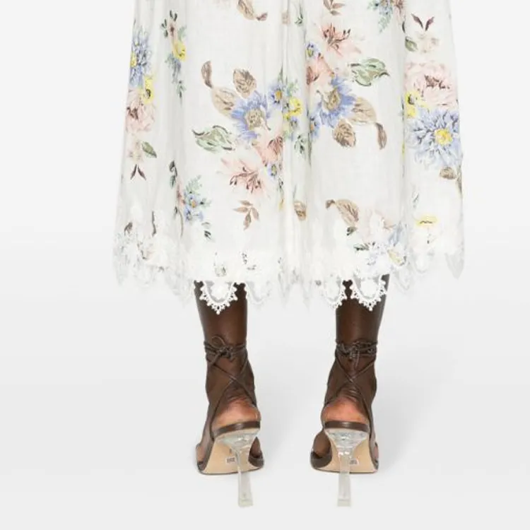 Zimmermann Applique Floral-print Culottes-3