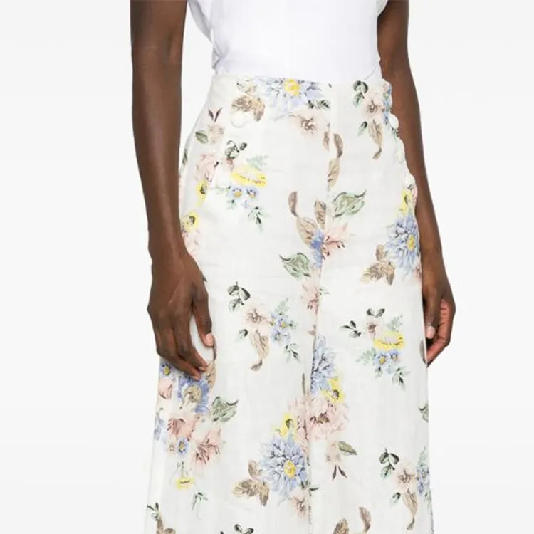 Zimmermann Applique Floral-print Culottes-5