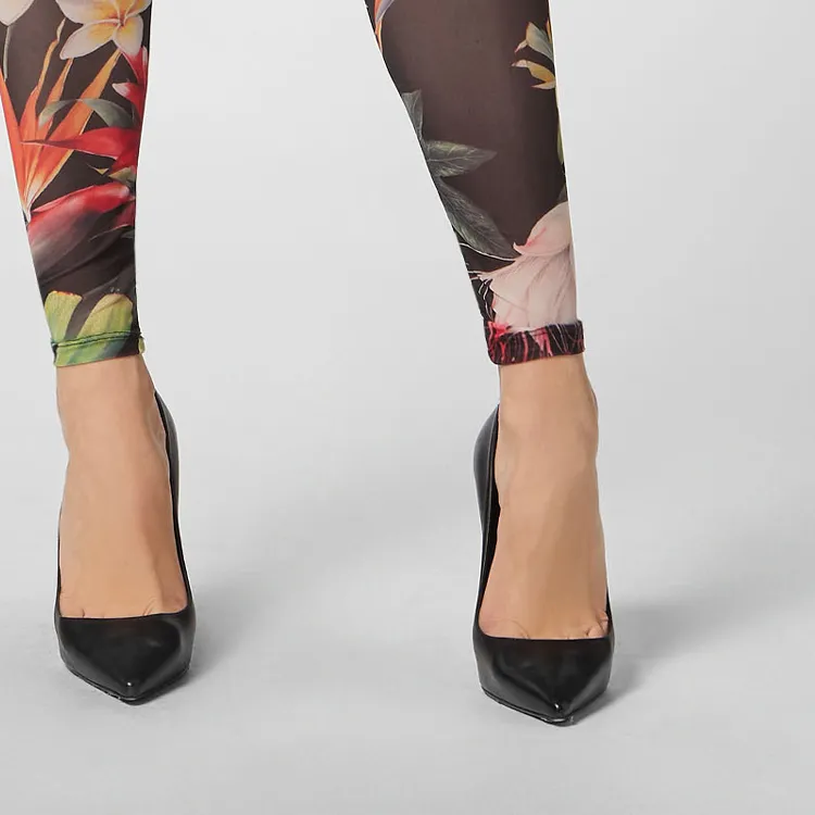 PHILIPP PLEIN Floral print Leggings-4