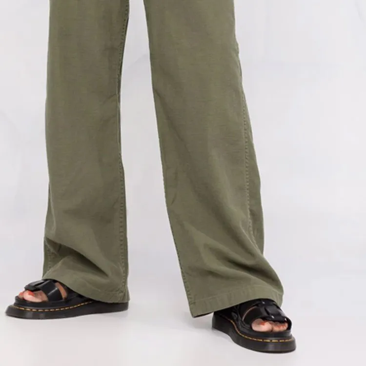 R13 Low rise Wide leg Trousers-5