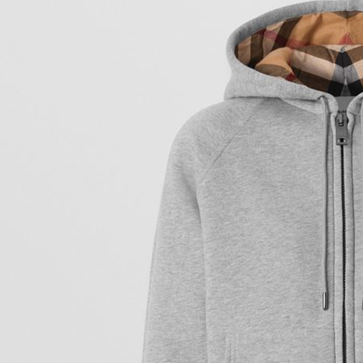 burberry phone Logo-embroidered Zip-up Hoodie Women's