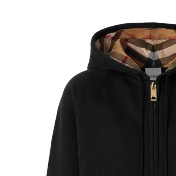 Burberry Women's Letter Graphic Cotton Blend Zip Hoodie Burberry Women's Letter Graphic Cotton Blend Zip Hoodie
