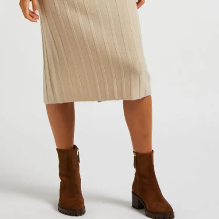 MaxMara Long Sleeved Dress Women's Beige-5