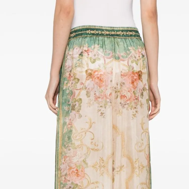 Zimmermann August Drawstring Silk Wide-leg Trousers-4