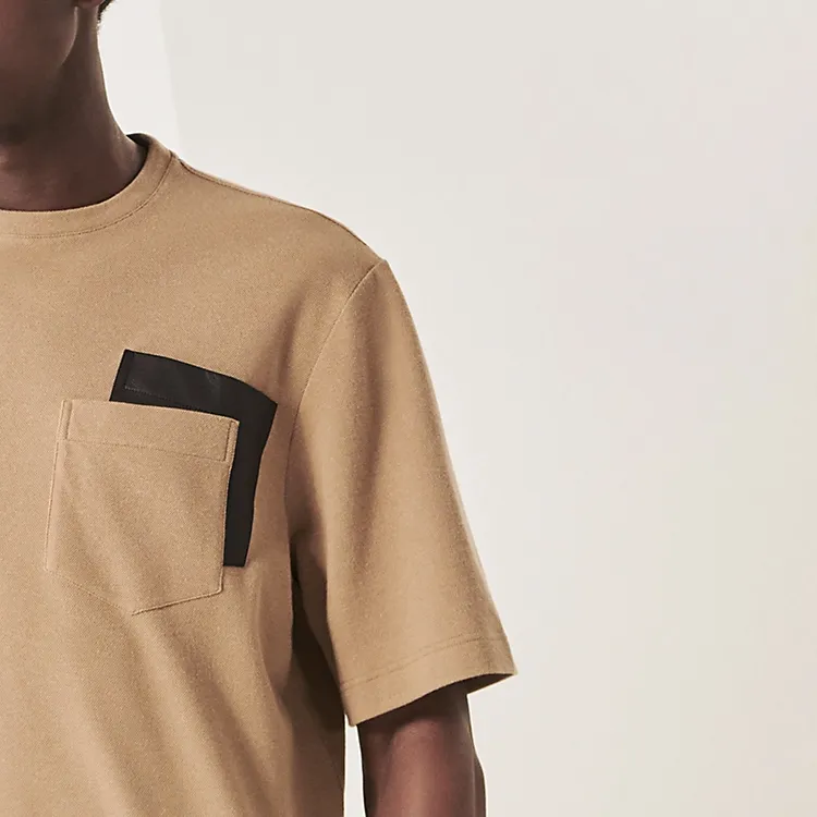 HERMES T Shirts Men Camel-3