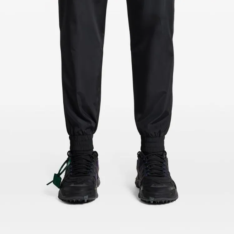 EMPORIO ARMANI Logo print Cotton Track Pants-4