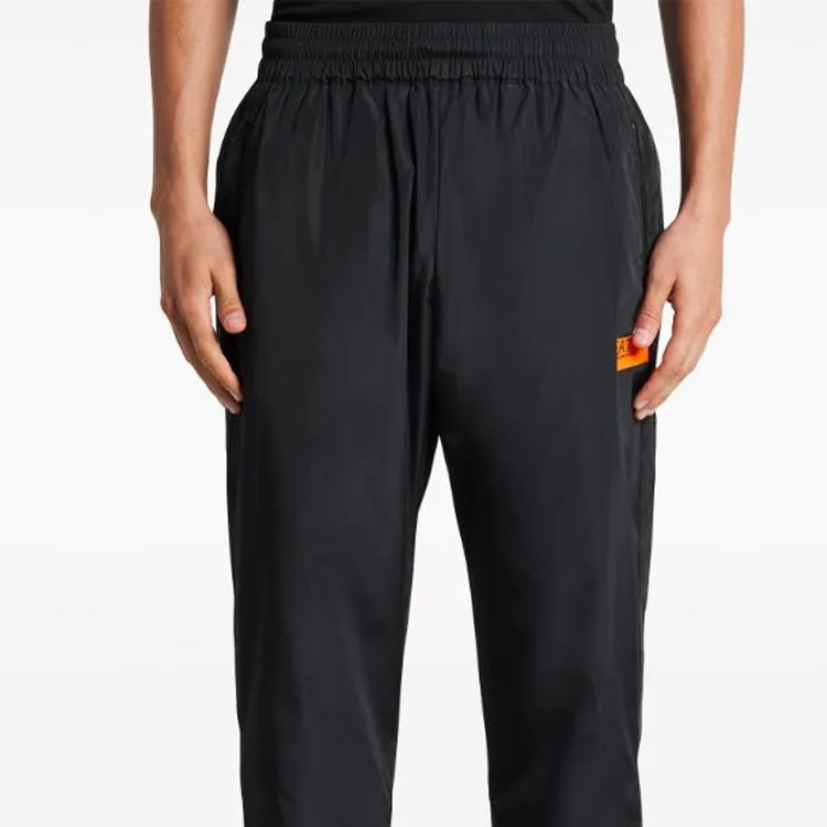 EMPORIO ARMANI Logo print Cotton Track Pants-5