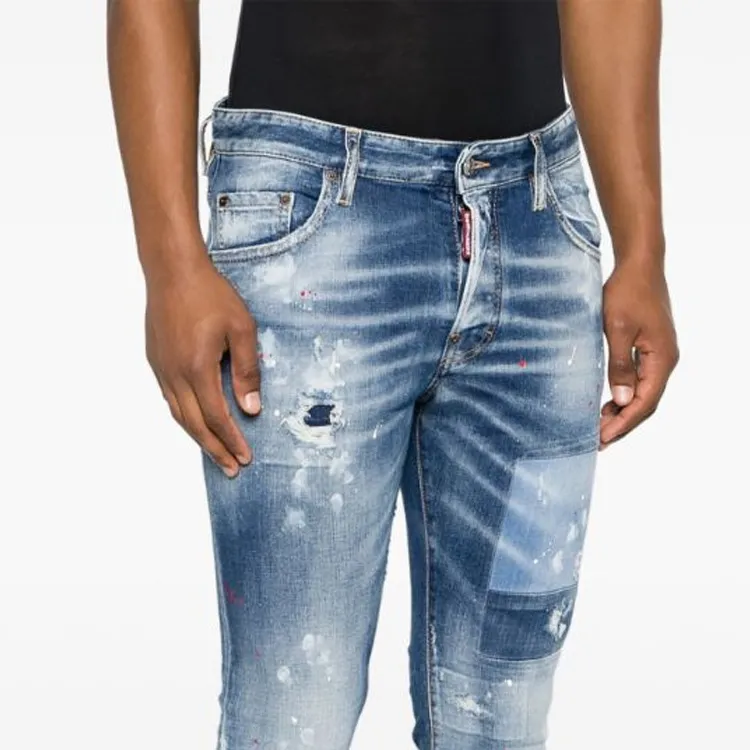 DSQUARED 2 Skater Straight Leg Distressed Jeans-6