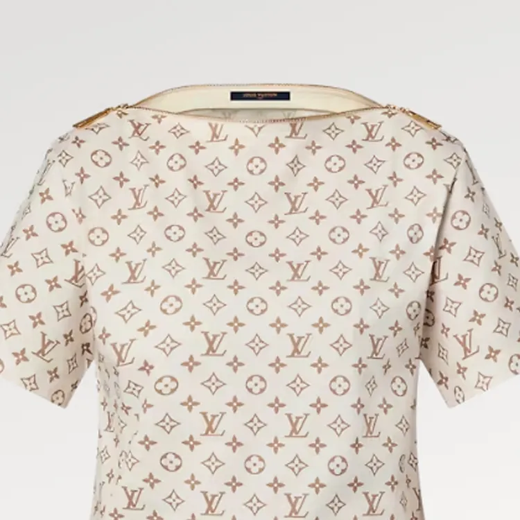 LOUIS VUITTON Monogram Print Bateau T-Shirt-3