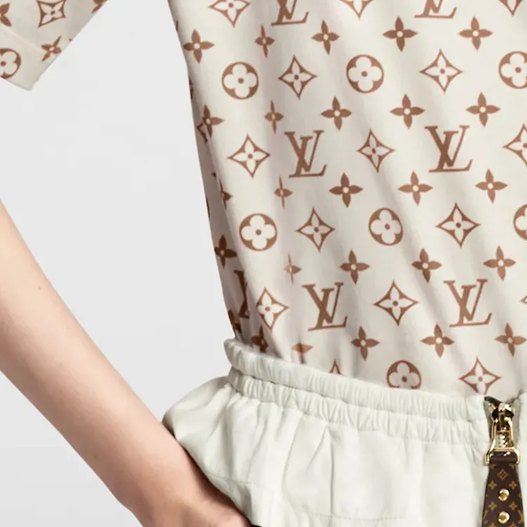 LOUIS VUITTON Monogram Print Bateau T-Shirt-2