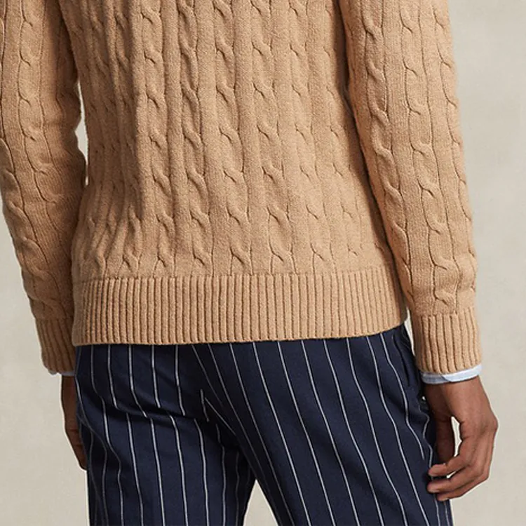 Polo Ralph Lauren Pony Embroidered Cable Knitted Cardigan-4