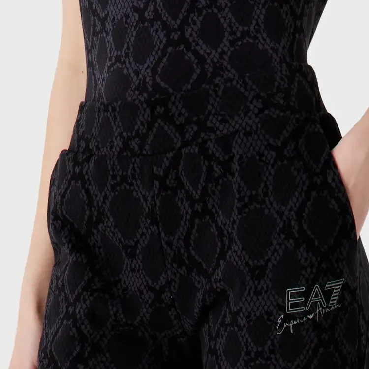 EMPORIO ARMANI EA7 SS24 Sports Pants Women's Black-4