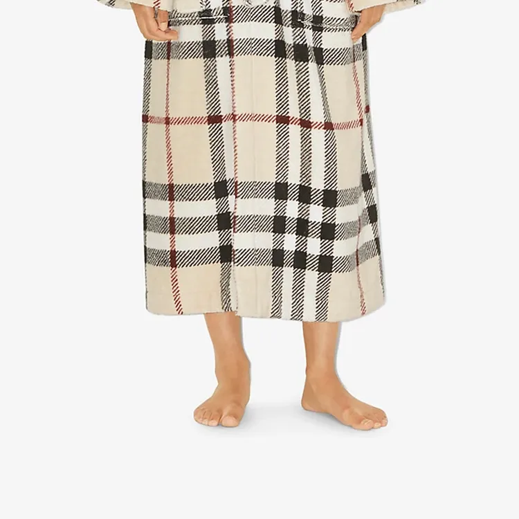 Burberry Check Cotton Robe-4