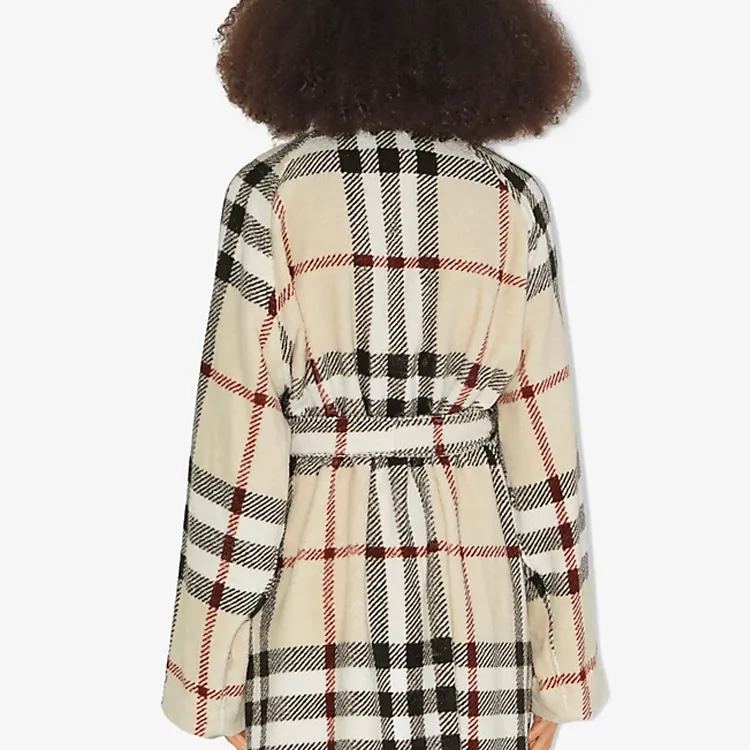 Burberry Check Cotton Robe-5