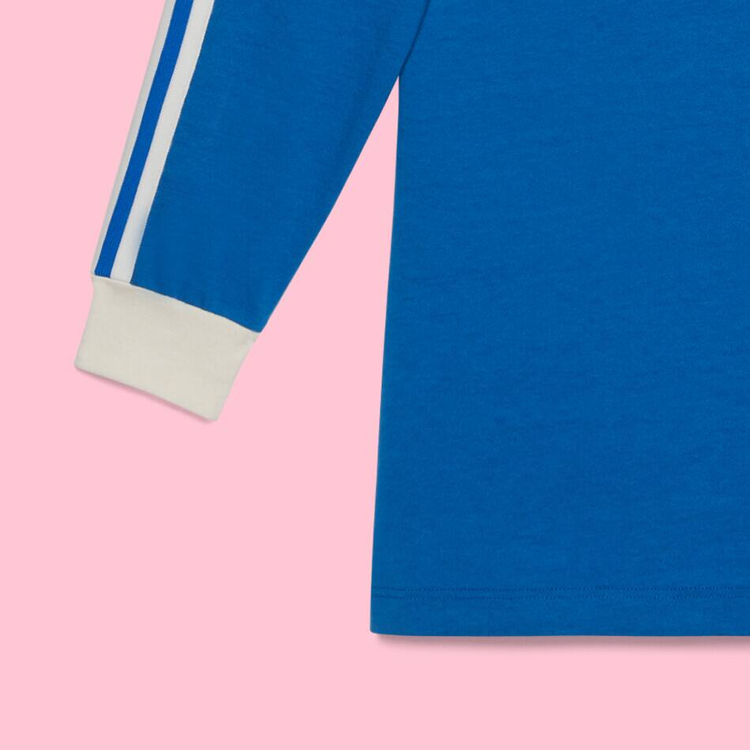 GUCCI X Adidas T-Shirt Dress Cobalt Blue - POIZON