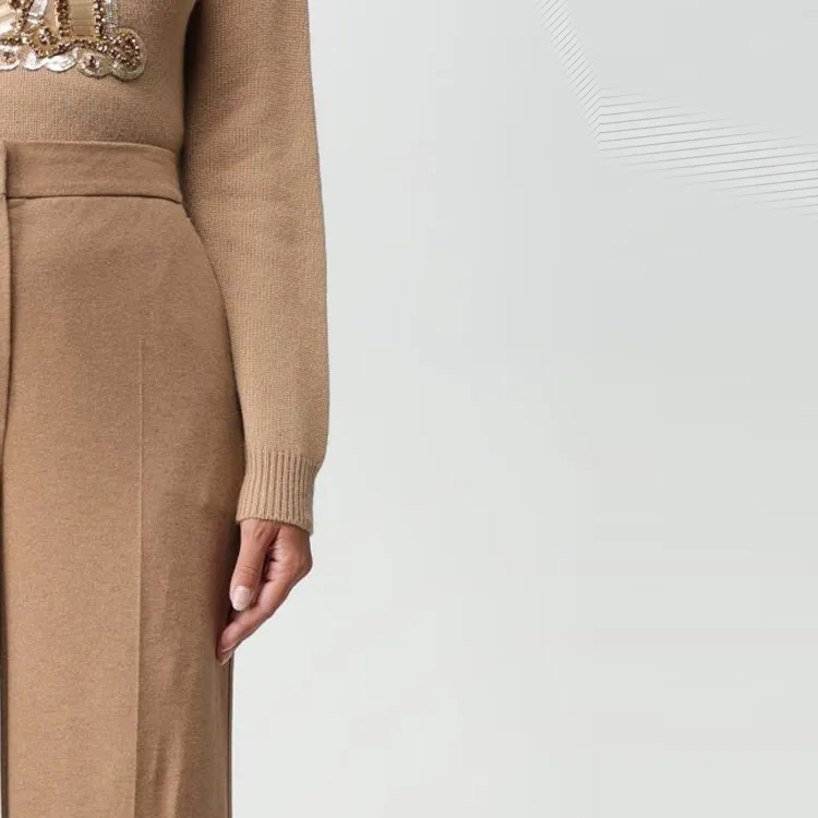 MaxMara High Waist Straight Leg Pants-4