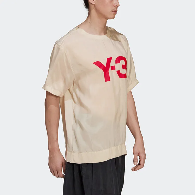 Y 3 T Shirts Unisex Khaki-2