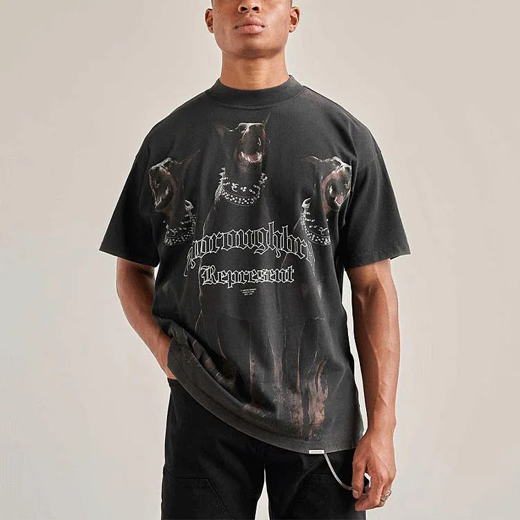 REPRESENT Thoroughbred T-Shirt Vintage Black-4