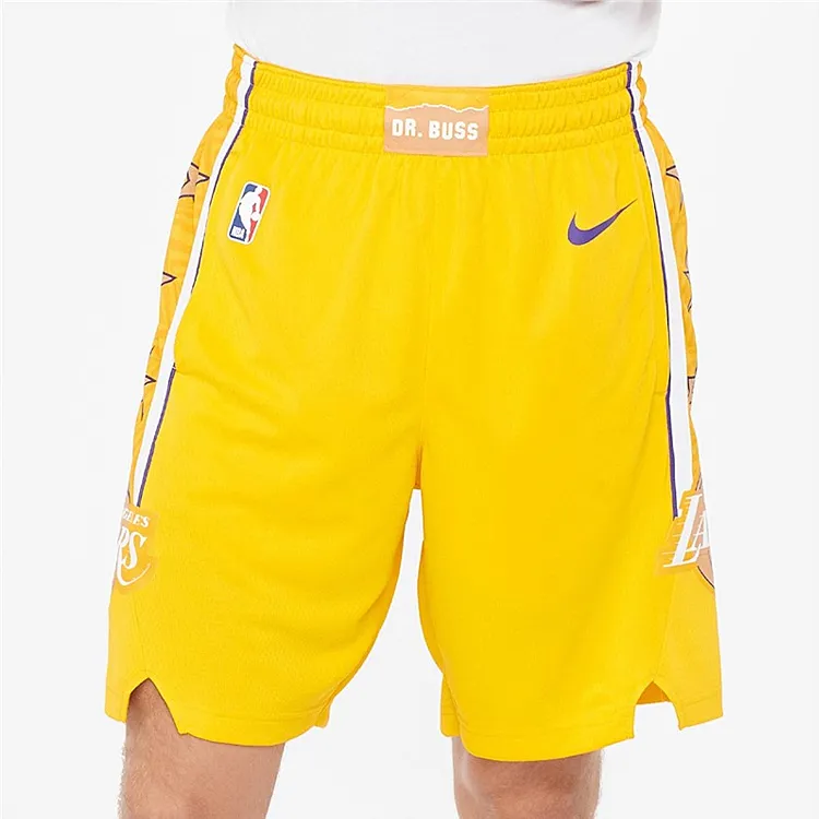 Nike Basketball Shorts Men's Yellow-4