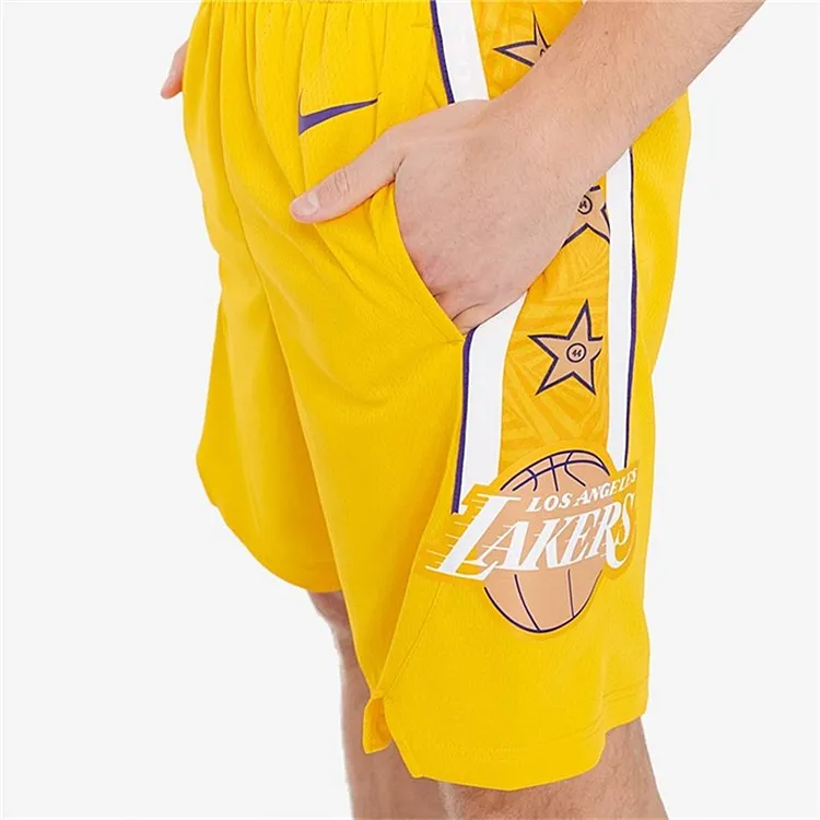 Nike Basketball Shorts Men's Yellow-5