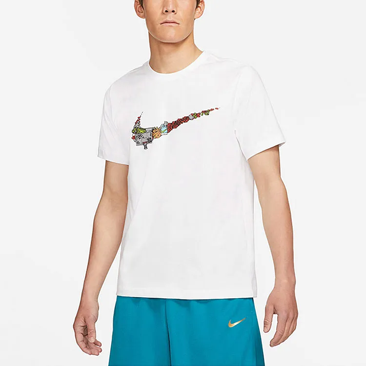 Nike T Shirts Men White-3