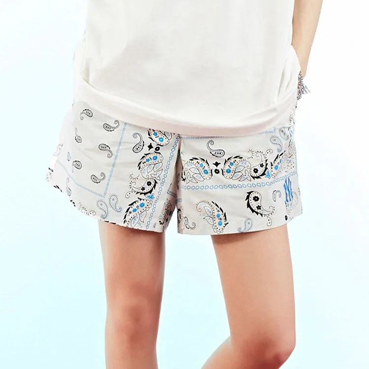 MLB New York Yankees Casual Shorts Unisex Ivory White-4