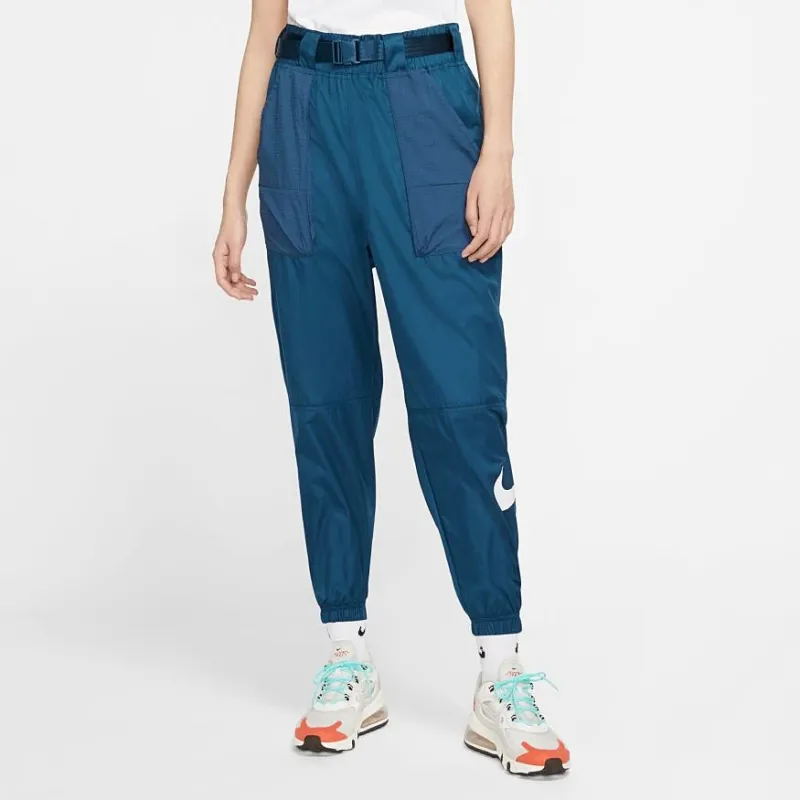 Nike Knitted Sports Pants Women's Dark Blue-3