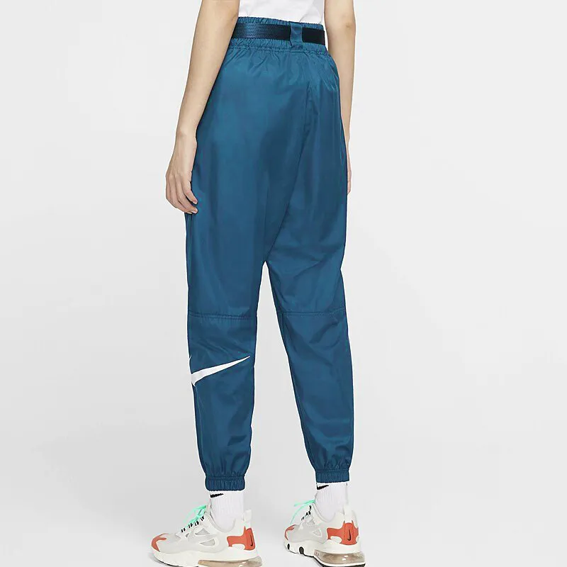 Nike Knitted Sports Pants Women's Dark Blue-4
