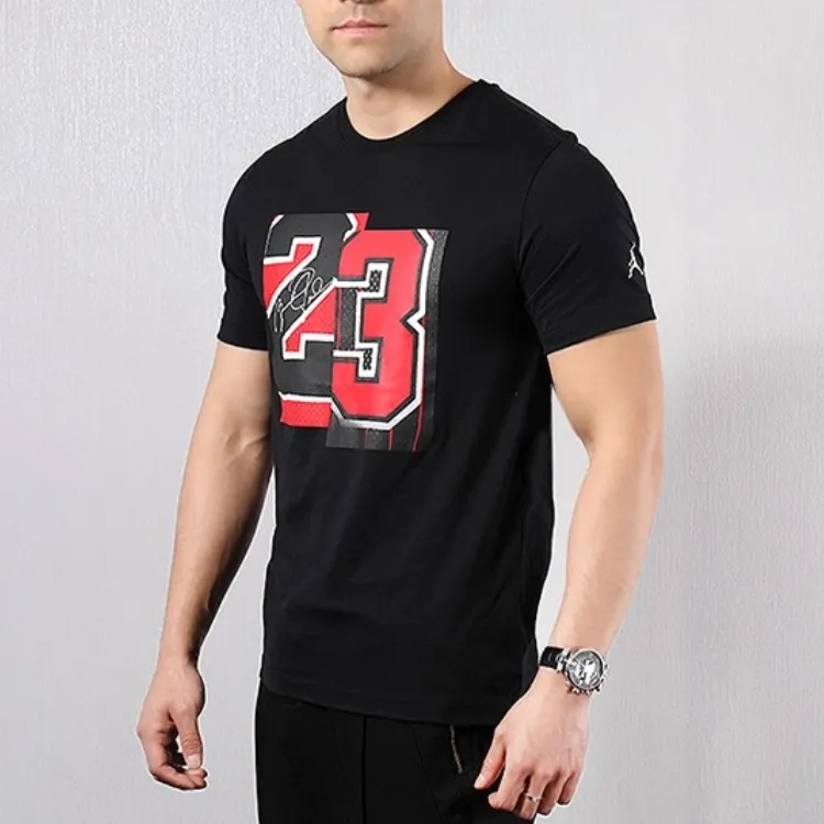 Jordan Set-in Sleeve T-Shirt Men's Black-3
