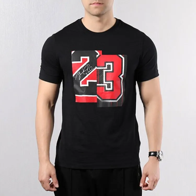 Jordan Set-in Sleeve T-Shirt Men's Black-2