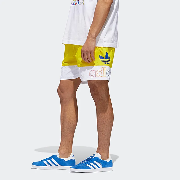 Adidas Originals Sports Shorts Men Yellow-5